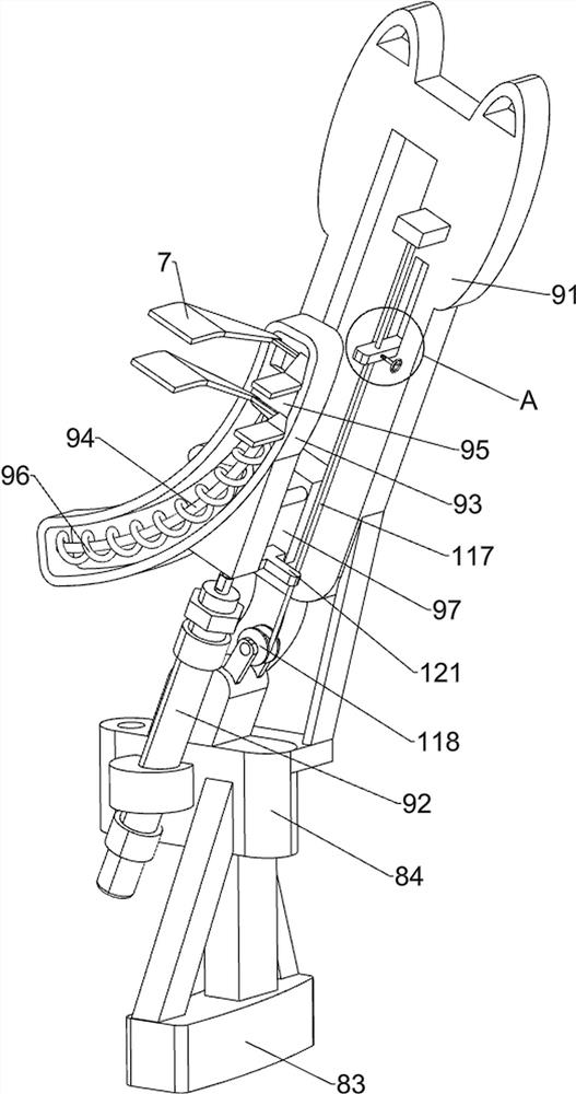 Auxiliary frame for bending steel bars at top of rotary excavating pile