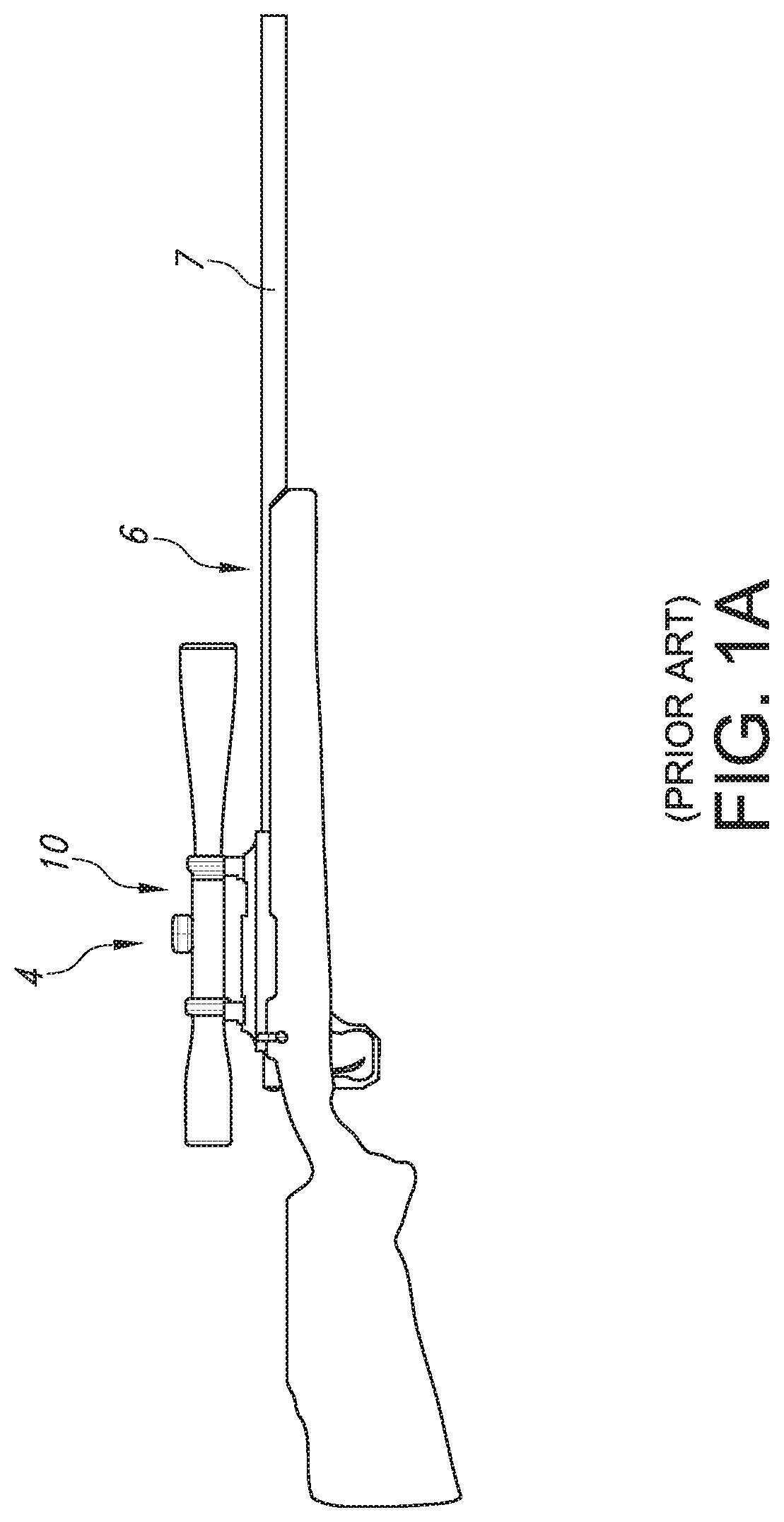 Range-finding and compensating scope with ballistic effect compensating reticle, aim compensation method and adaptive method for compensating for variations in ammunition or variations in atmospheric conditions