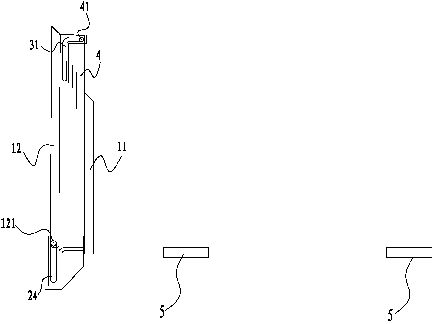 Refrigerator and folding rack component thereof