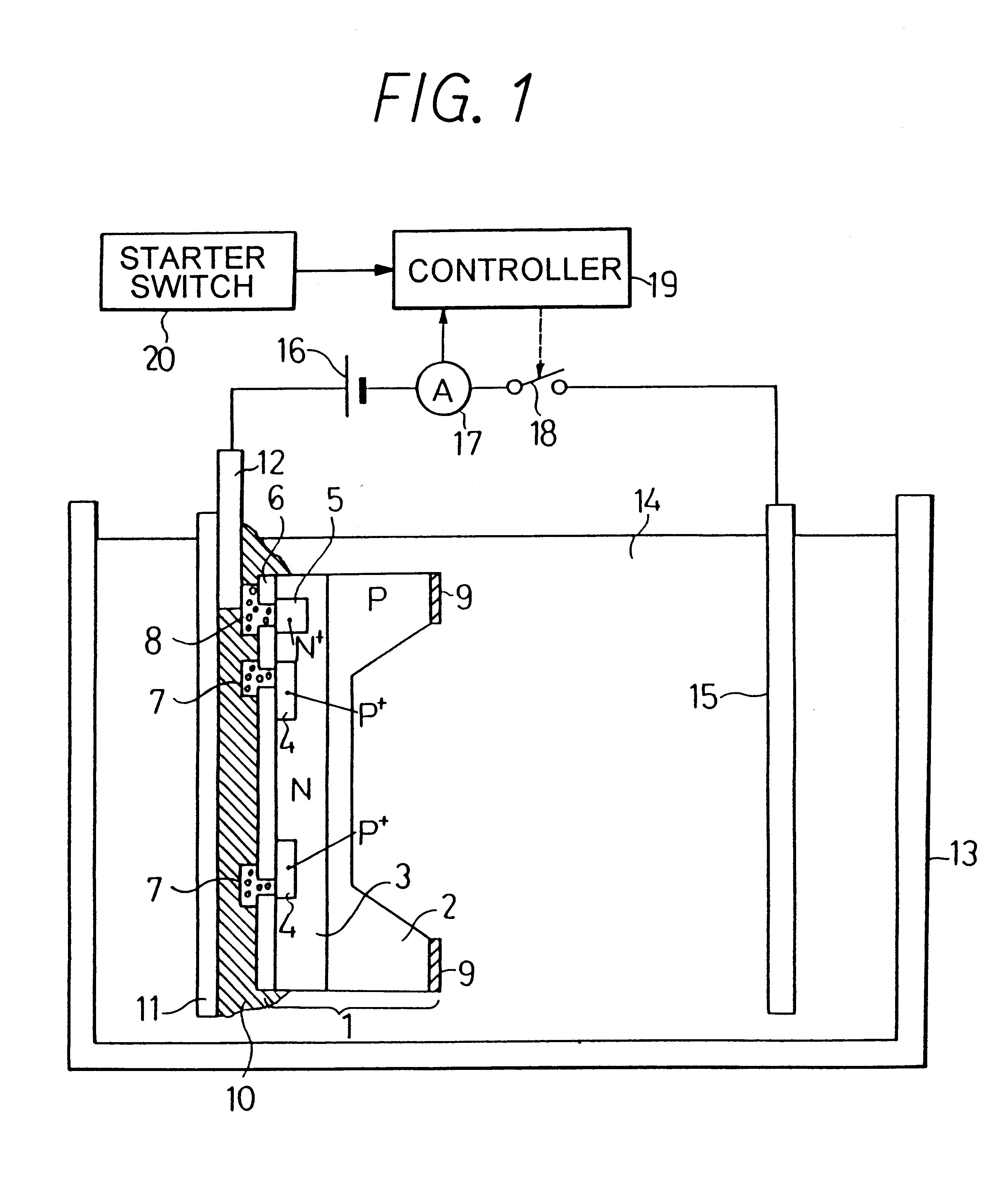 Electrochemical etching method for silicon substrate having PN junction