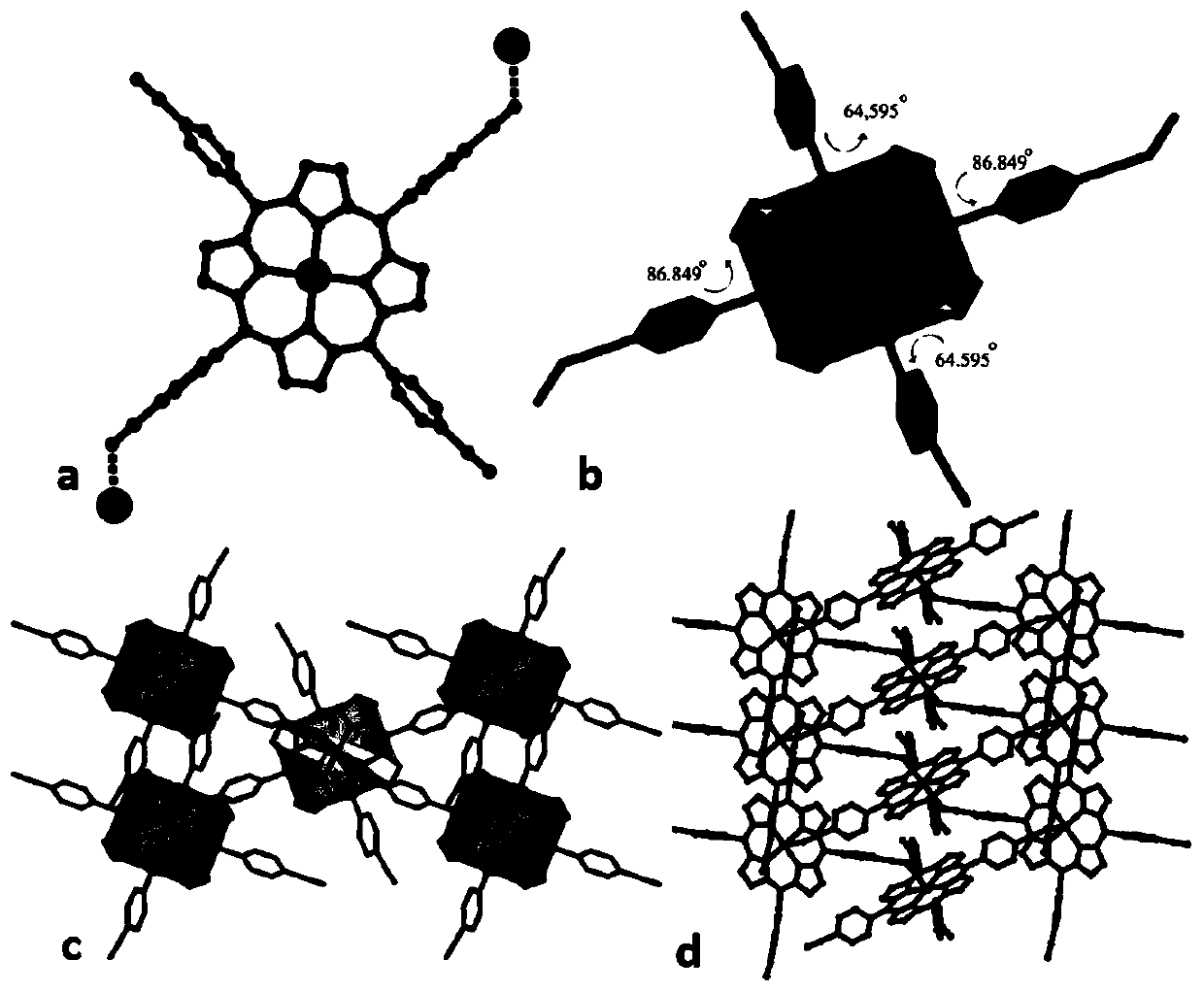 Porphyrin zinc complex for electrocatalytic oxygen evolution reaction and preparation method thereof