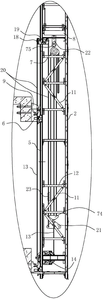 Installation method of attached lifting multi-storey construction platform