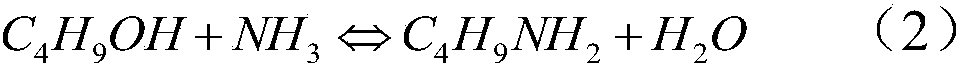 Process for preparing tert-butylamine in dynamic equilibrium of raw materials