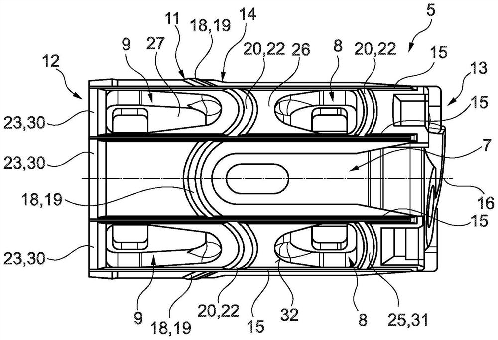 Control valve comprising a sealing contour on a sleeve-shaped hydraulic guide element, and component comprising a control valve and camshaft phaser