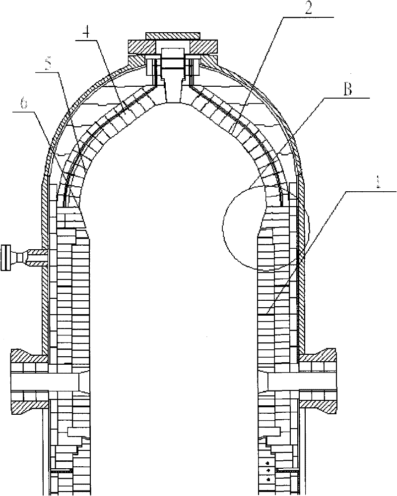 A kind of coal-water slurry gasifier vault