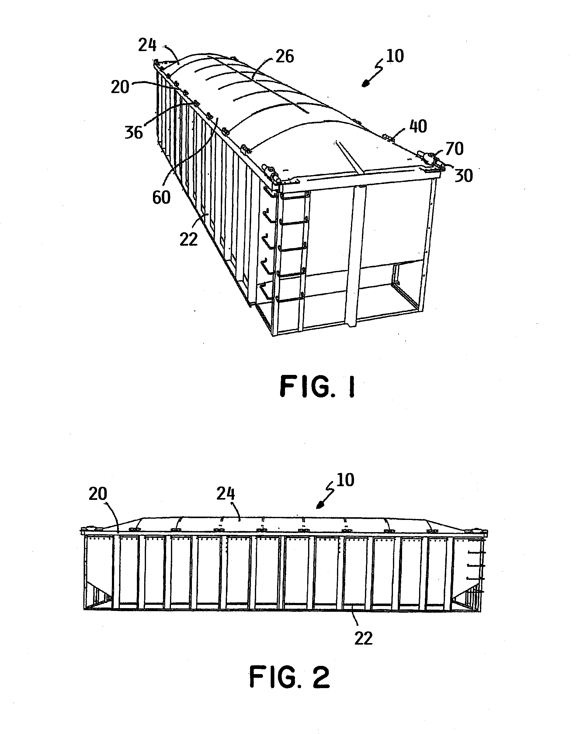 Rail car cover system