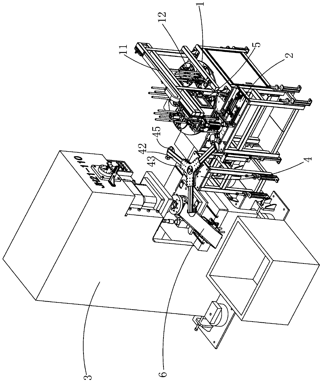 Rotary manipulator continuous punching automatic production line