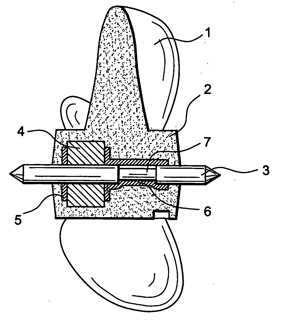 Impeller for data acquisition in a flow