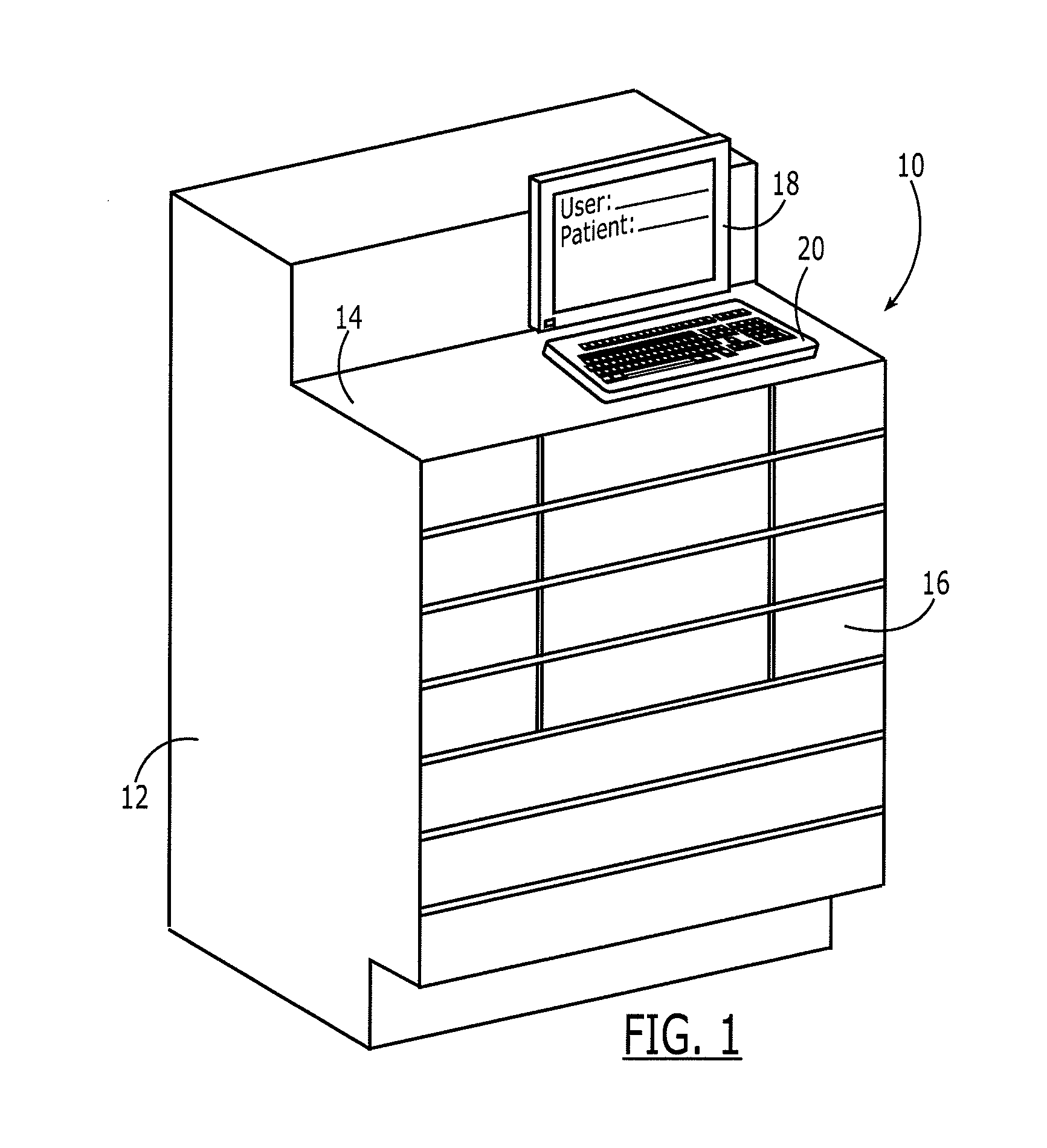 Medication dispensing cabinet and associated drawer assembly having pockets with controllably openable lids
