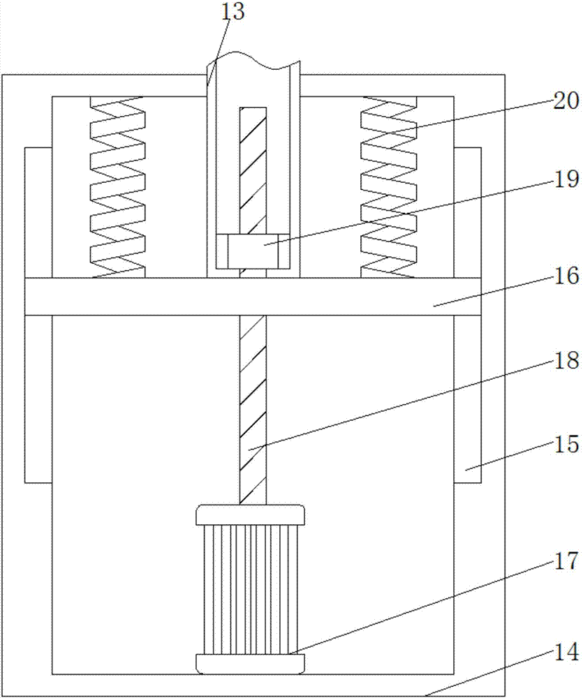 Convenient-to-adjust machining device for air conditioner part