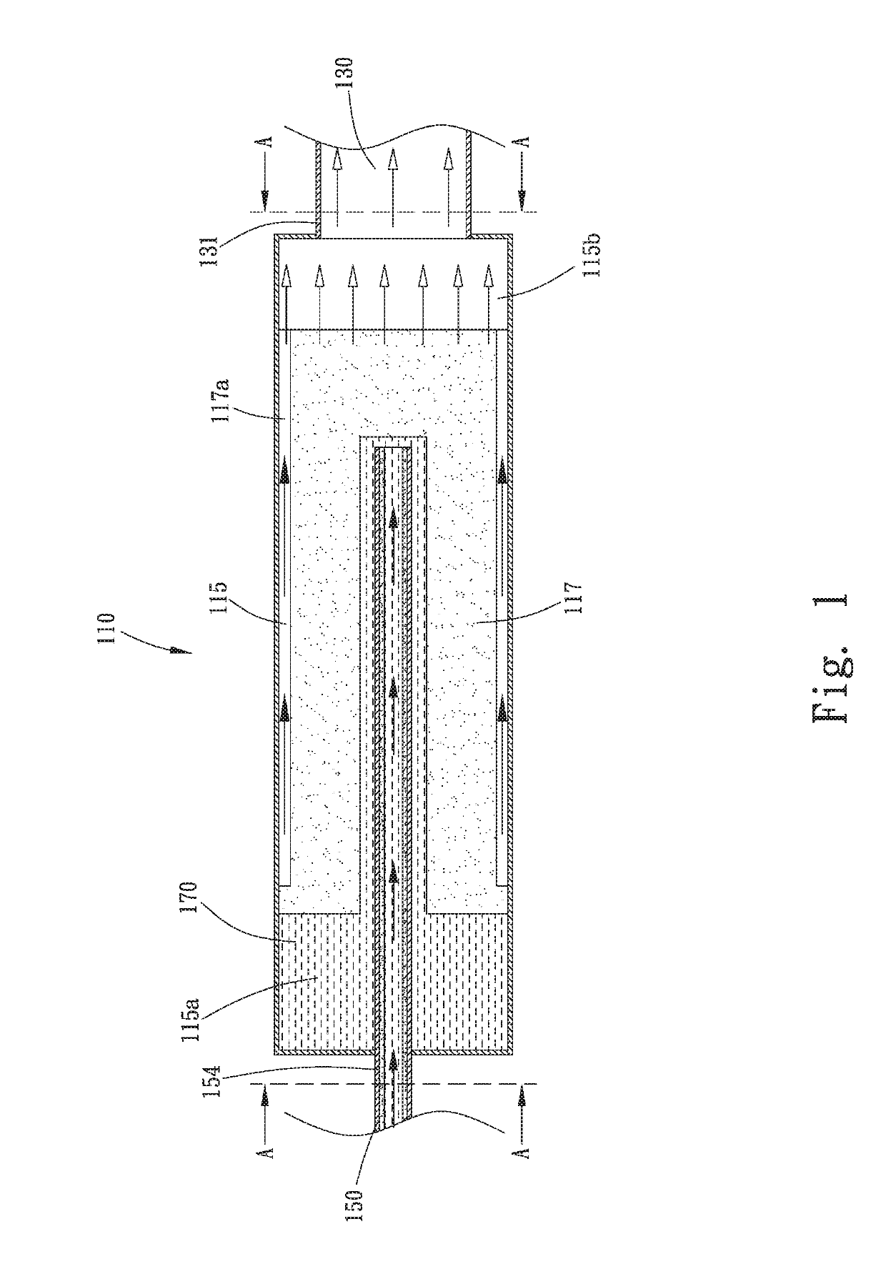 Loop heat pipe structure