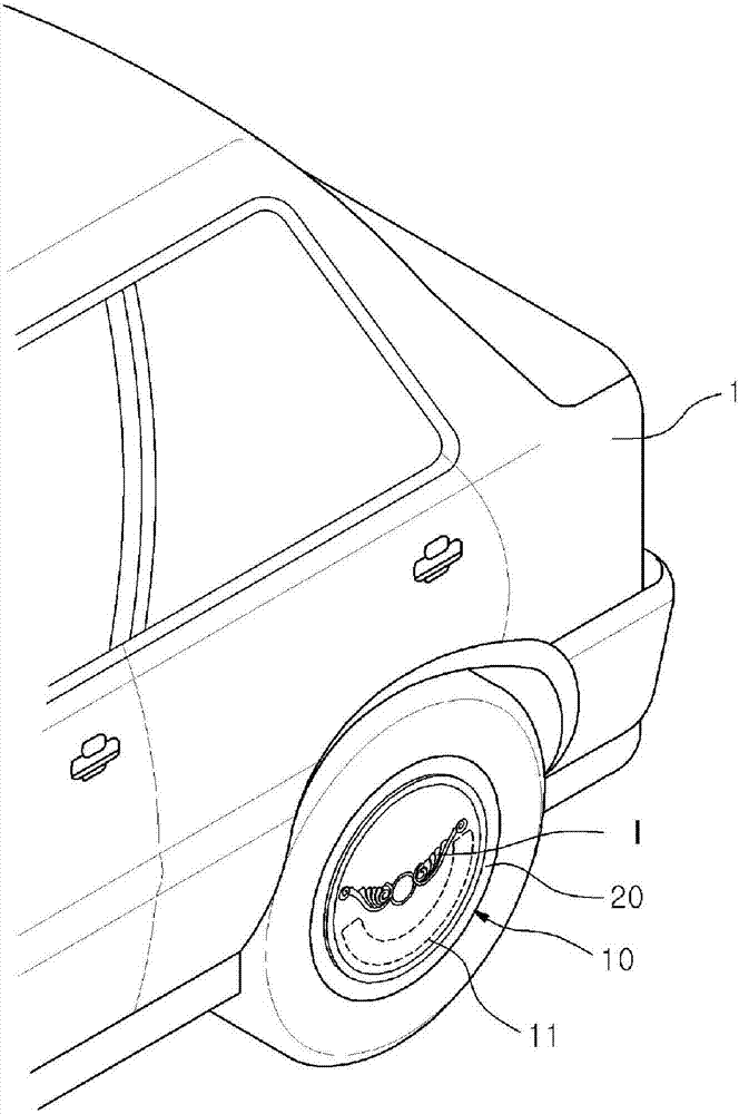 Image plate for rotating wheel and rotating wheel including same