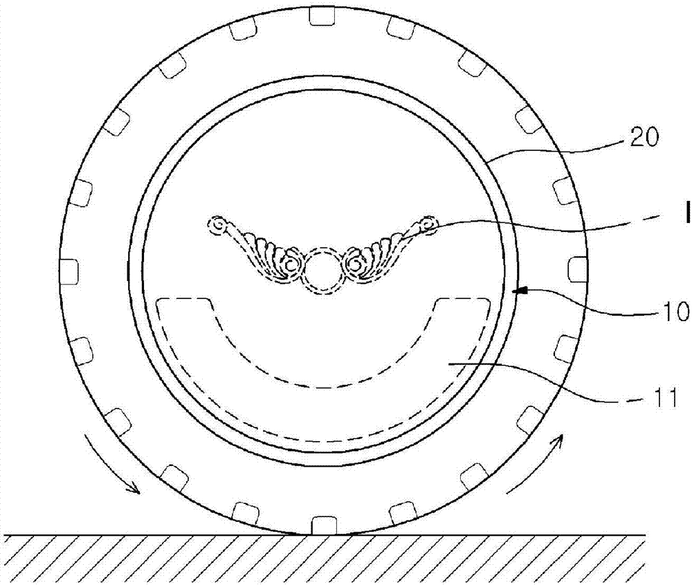 Image plate for rotating wheel and rotating wheel including same