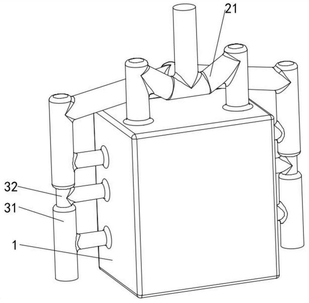 Kitchen garbage pretreatment collecting device