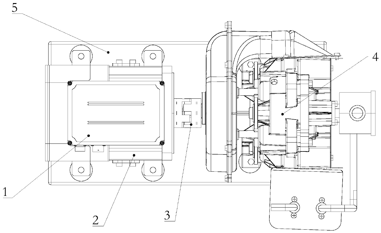 Drive and control integrated oilless scroll air compressor system