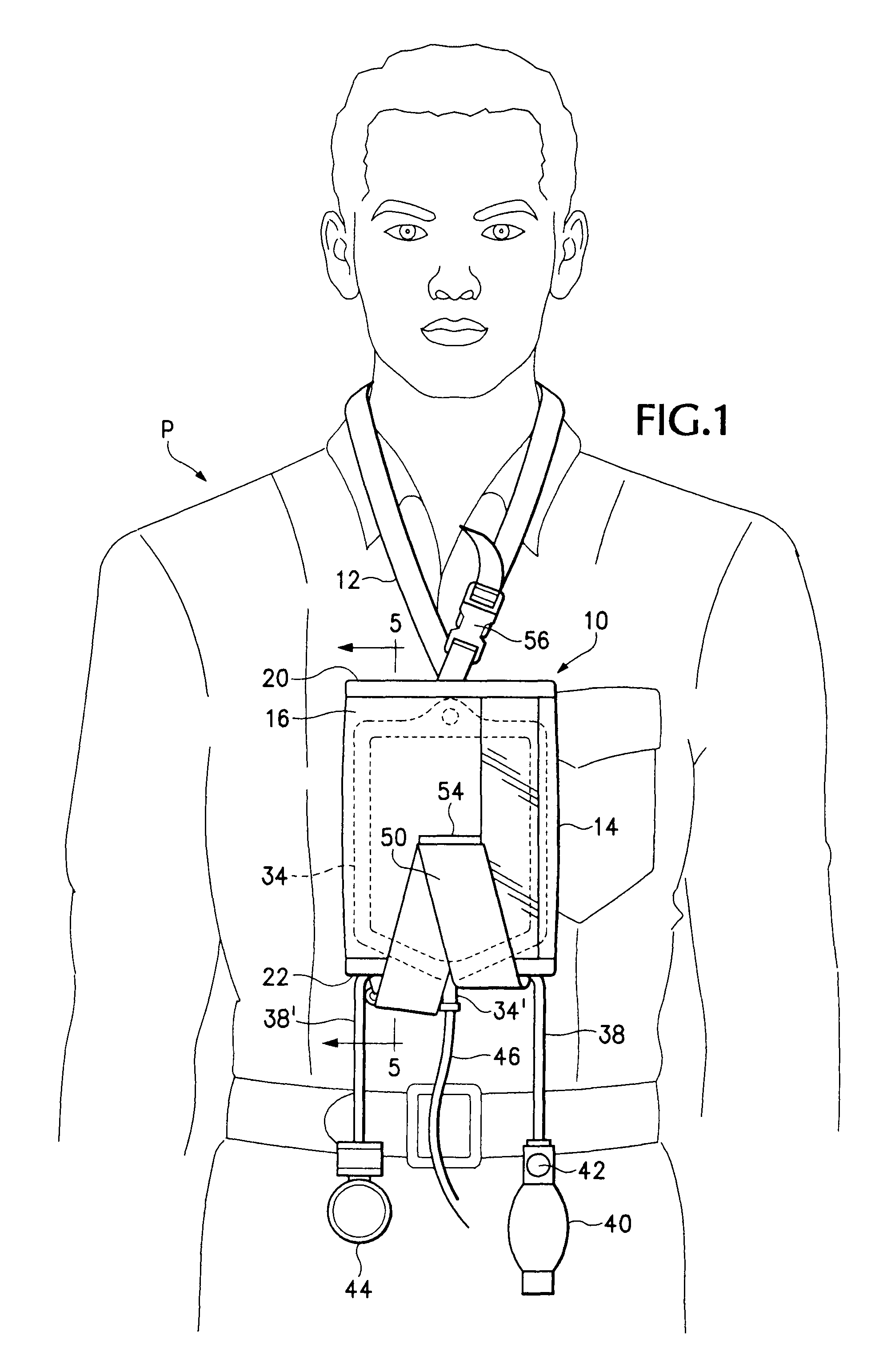 IV infusion carrier pack