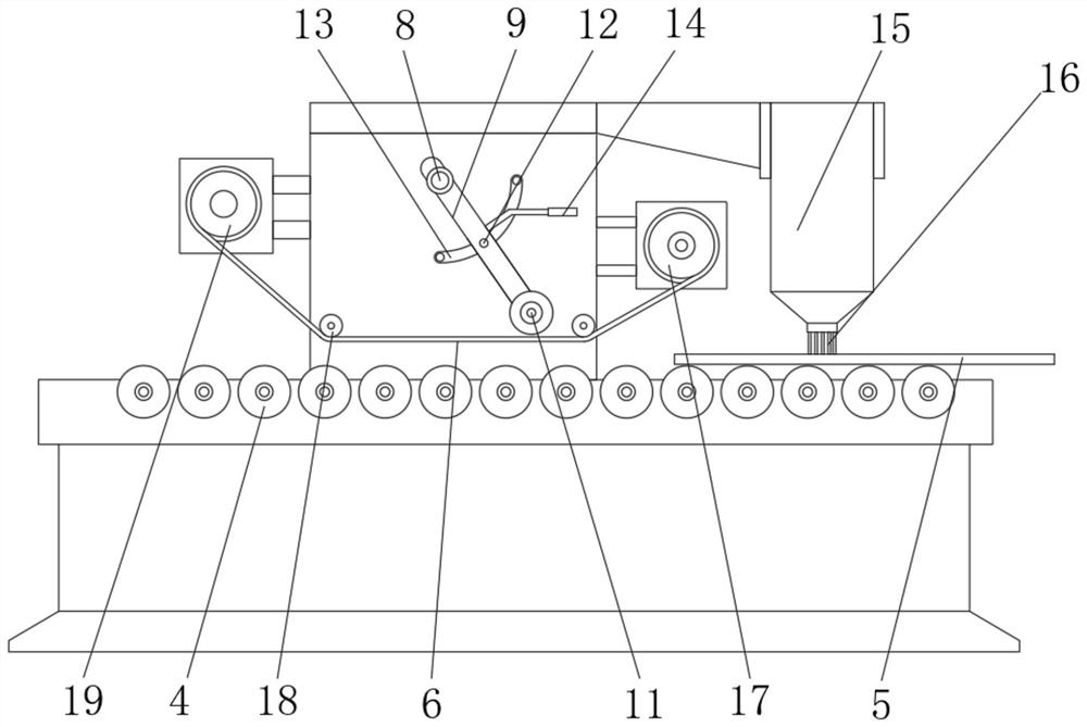 A sound-insulating galvanized color steel plate and its processing equipment