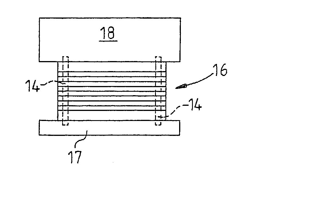 Method for producing a structural member from plates stacked on top of each other and soldered together