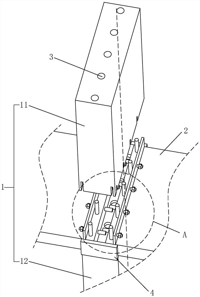 A reinforced concrete prefabricated integral pouring house structure and its construction method