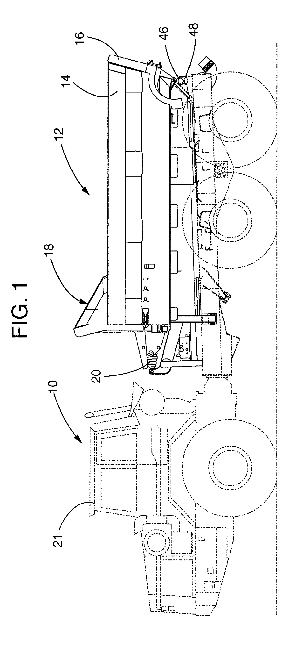 Rear eject body for off-highway haulage units