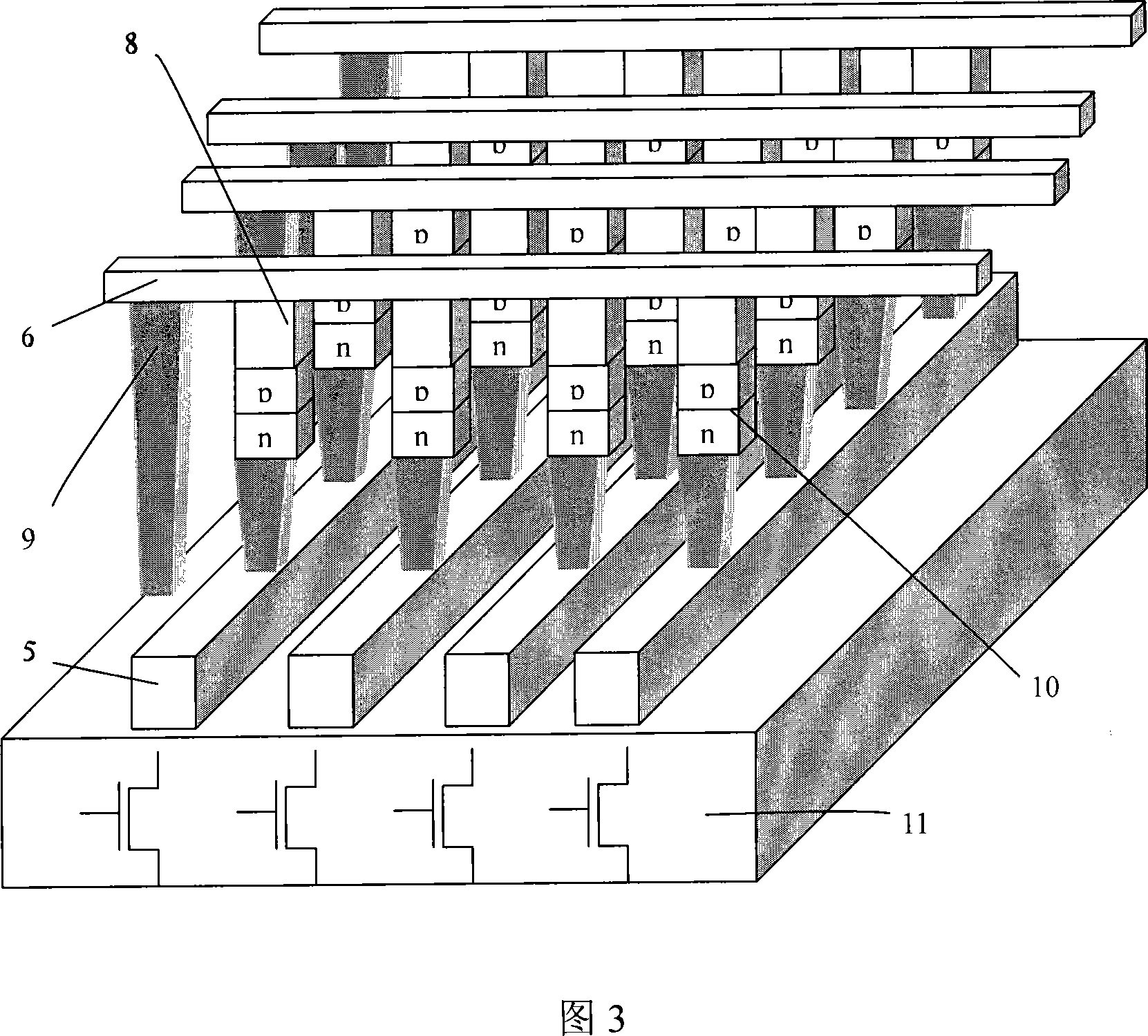 Structure of high-density phase transition memory and process of preparation thereof