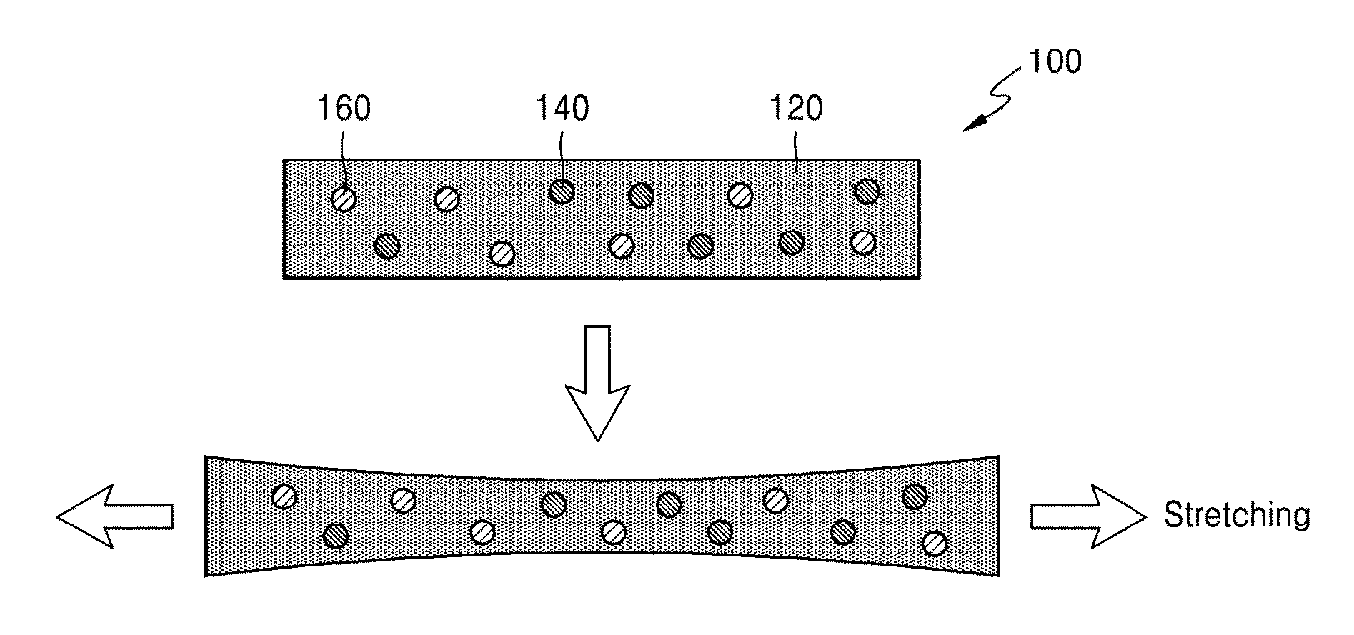 Stretchable thermoelectric material and thermoelectric device including the same