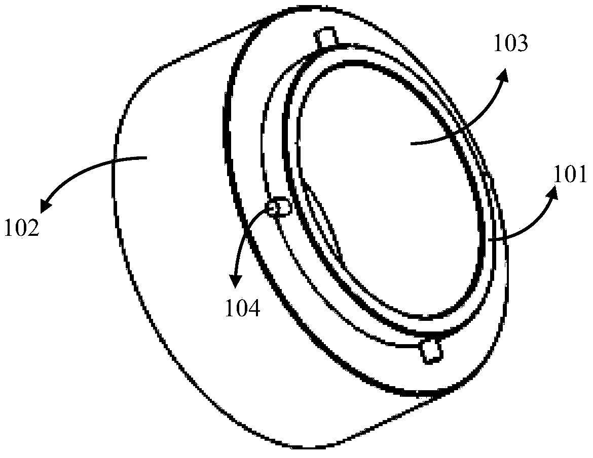 Fluorescent molecular tomography device and method based on single slip ring and wireless control exciting light scanning