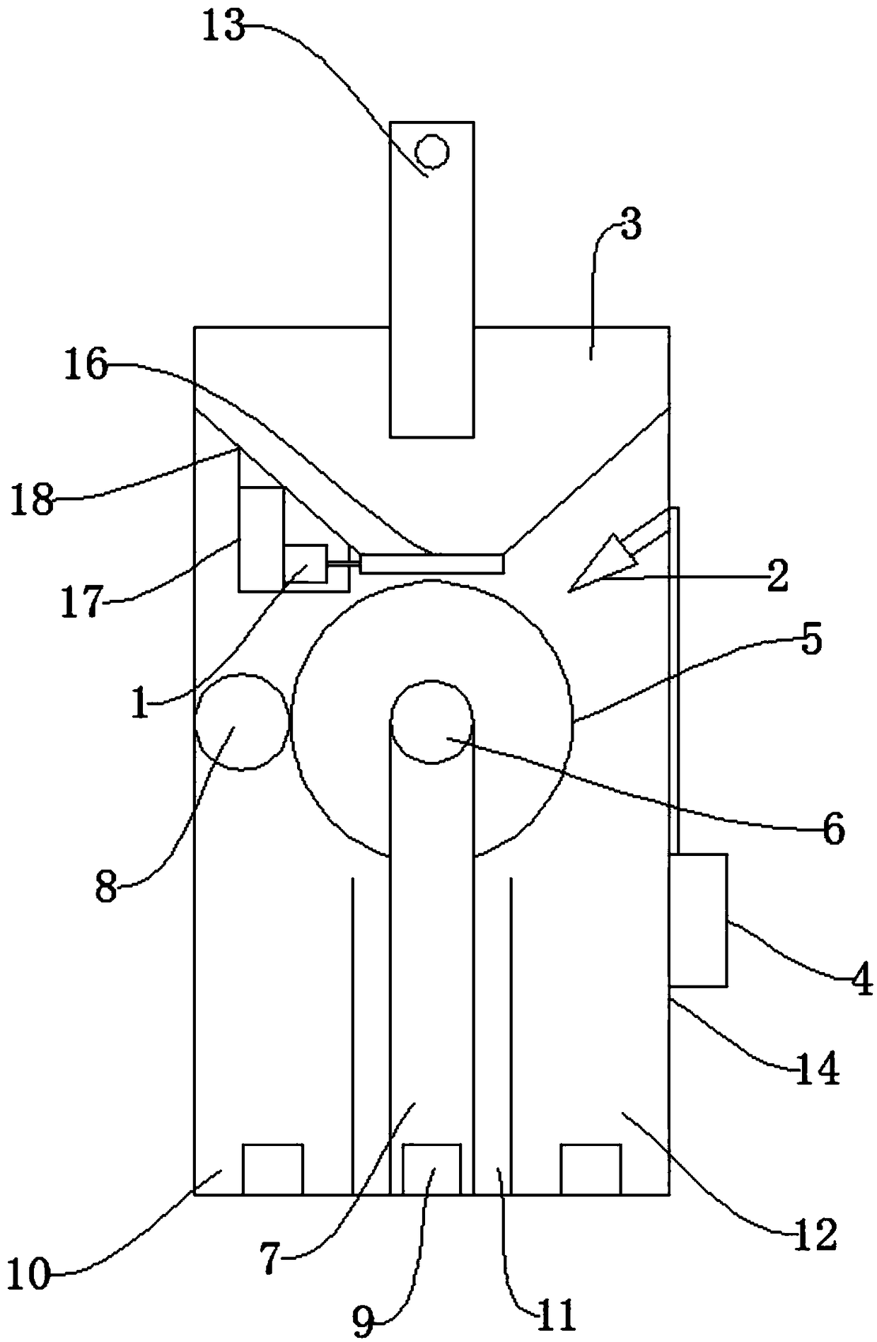 Ore sorting device for mining industry and method thereof