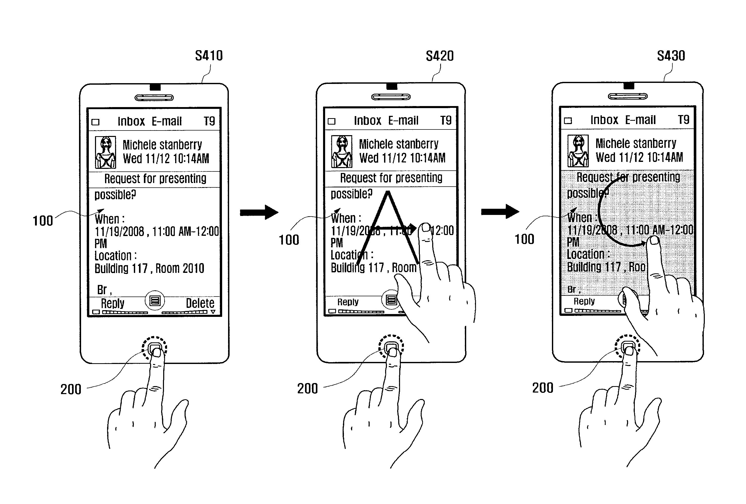 Electronic device and method for gesture-based function control