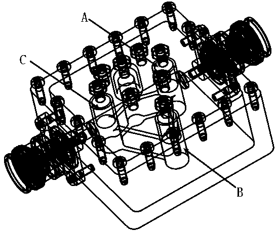 Bidirectionally adjustable cross-coupling structure