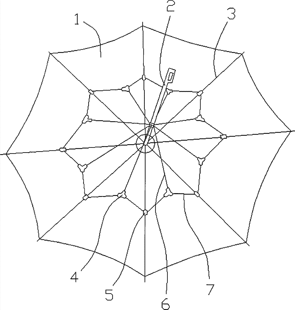 Anti-folding umbrella