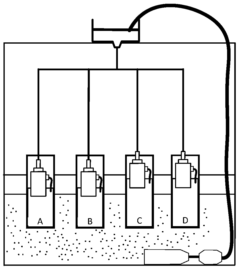 A water jet-based antifouling test device and test method