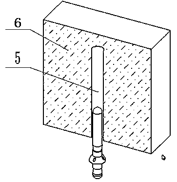 An umbrella-shaped resin anchoring agent anti-drop spraying device and spraying anchoring method