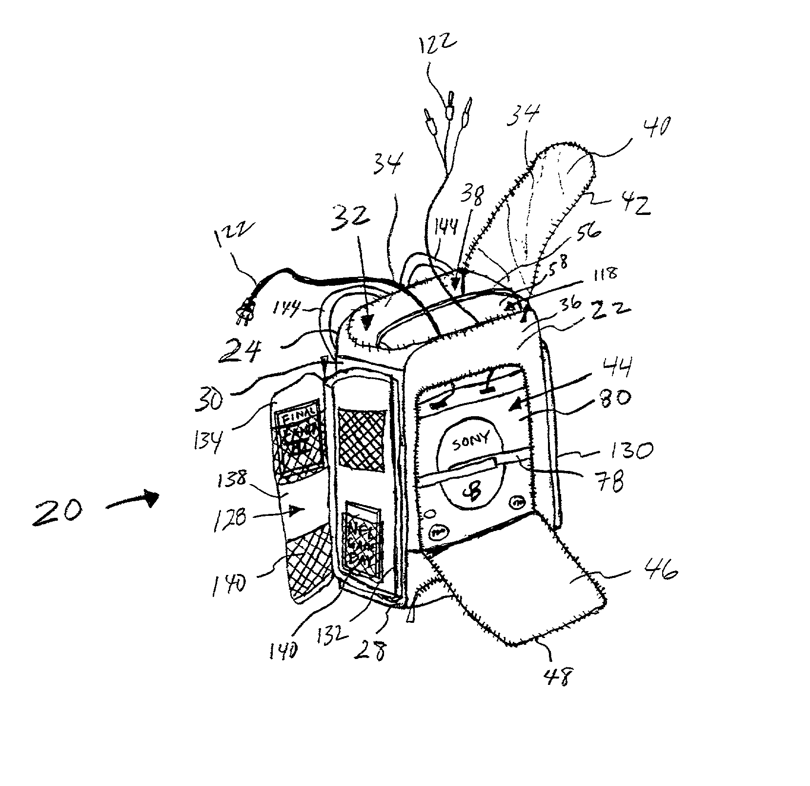 Carrying apparatus for electronic device