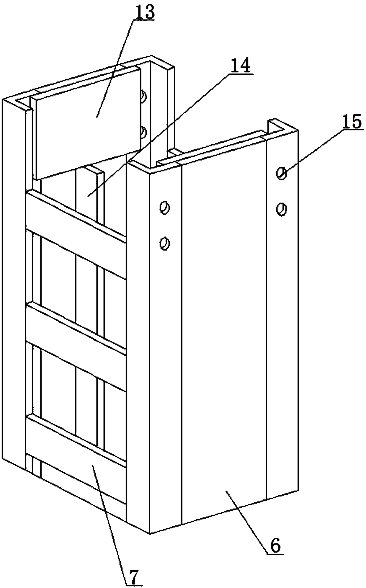 device-and-construction-method-for-alternately-jacking-up-storey