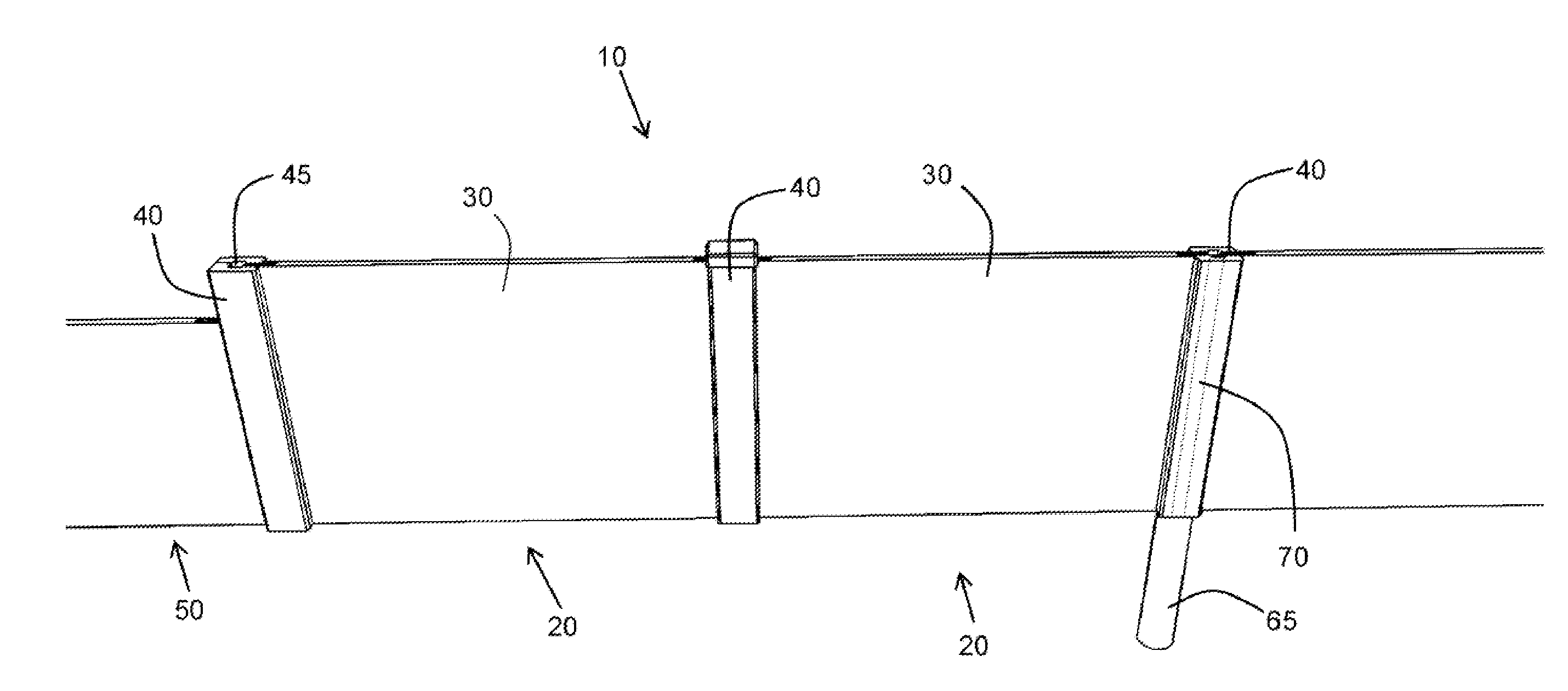 Modular concrete fence system