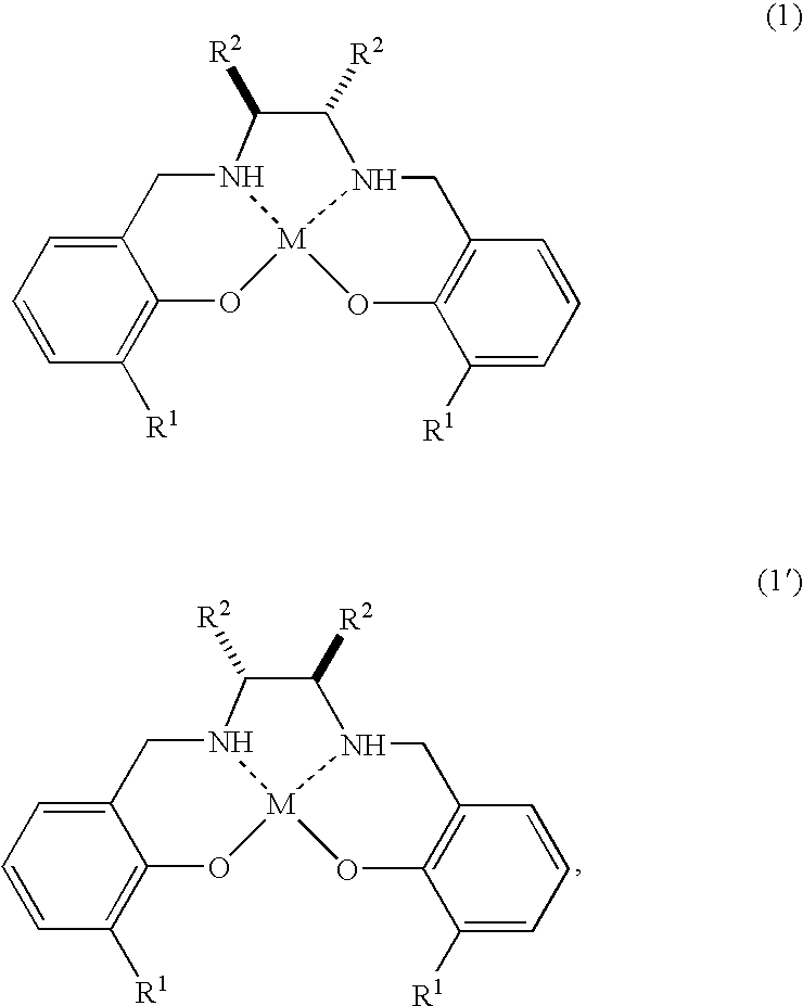 Production method of optically active epoxy compound, complex used for the method and production method of the complex