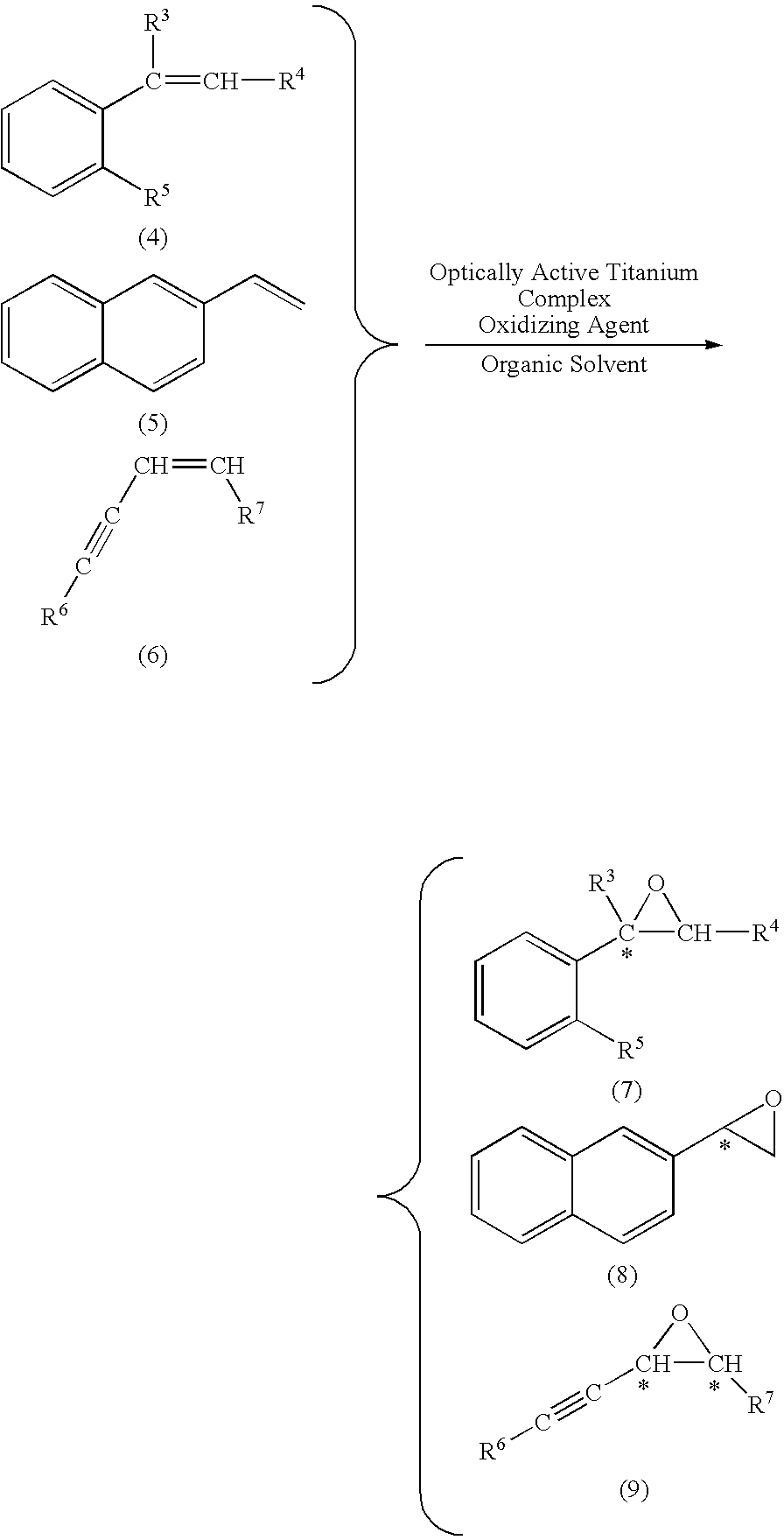 Production method of optically active epoxy compound, complex used for the method and production method of the complex