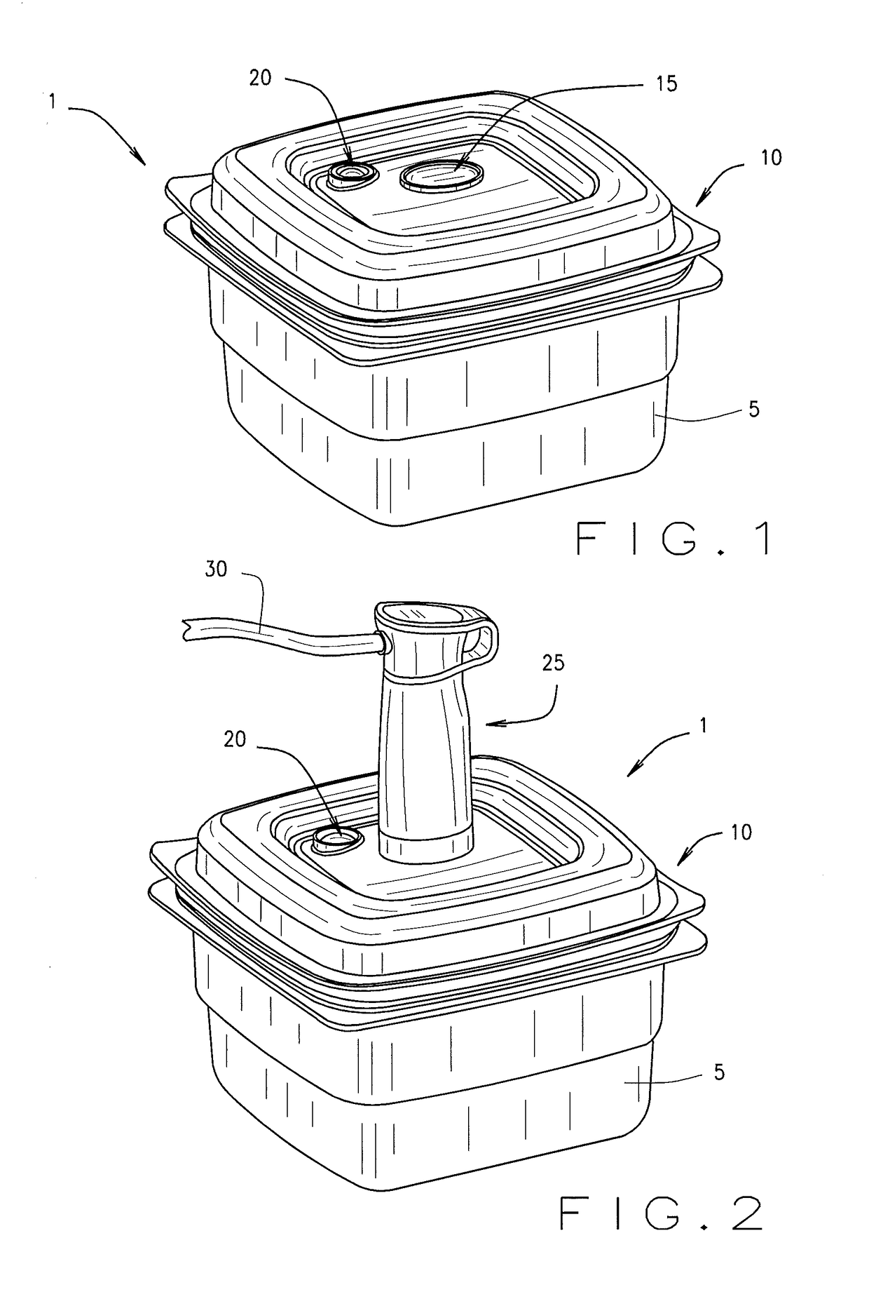 Valve assembly for a food storage container