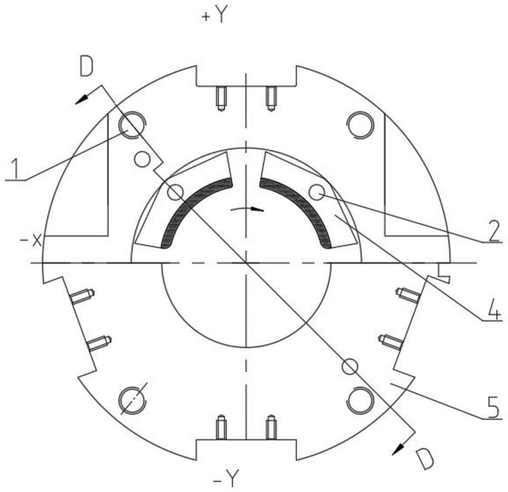 Testing device and testing method for simulating tilting-pad bearing of heavy-duty gas turbine and pad beating fault of tilting-pad bearing