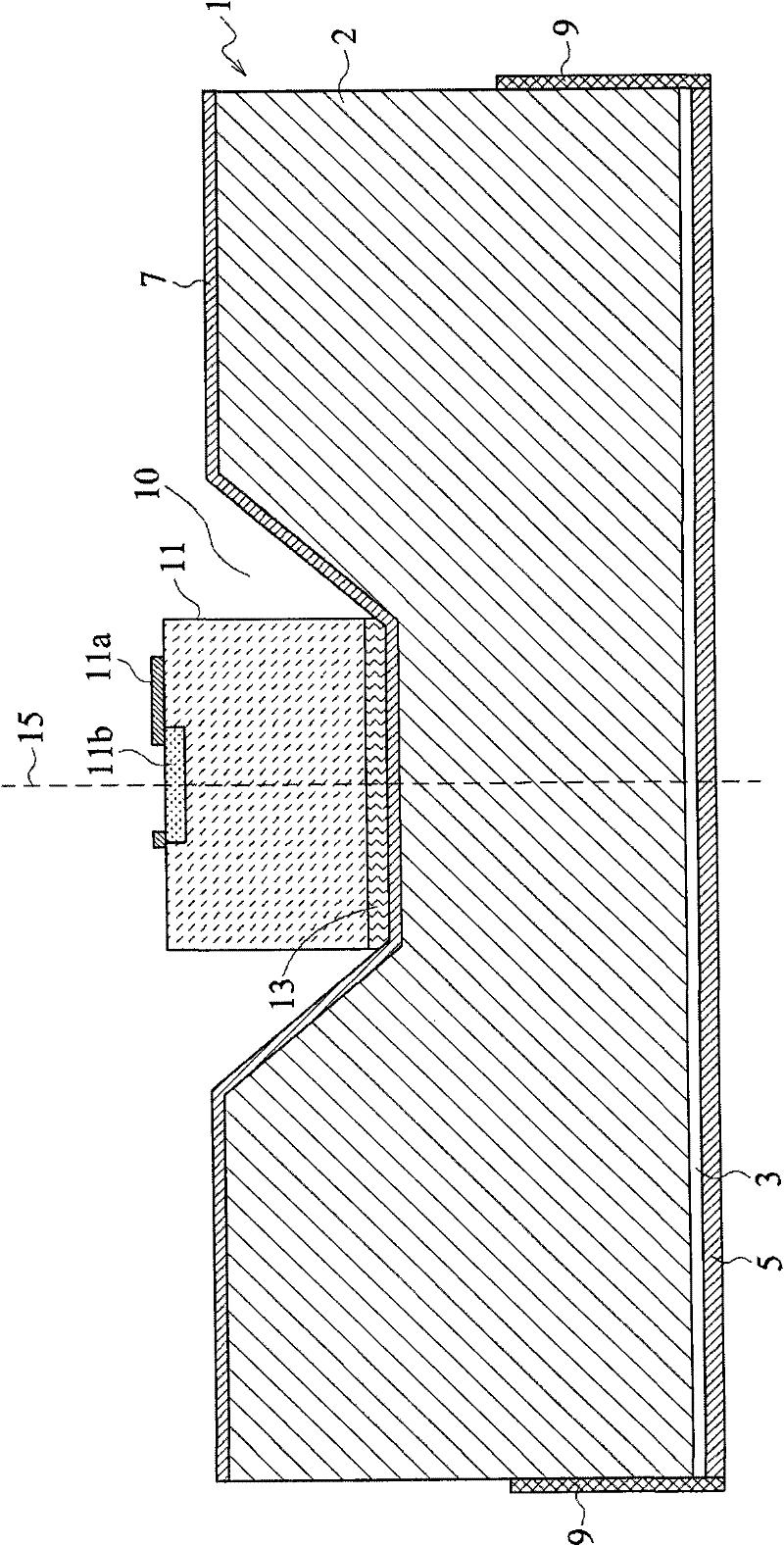 Hybrid stacked structure composed of photo diode and capacitive secondary base