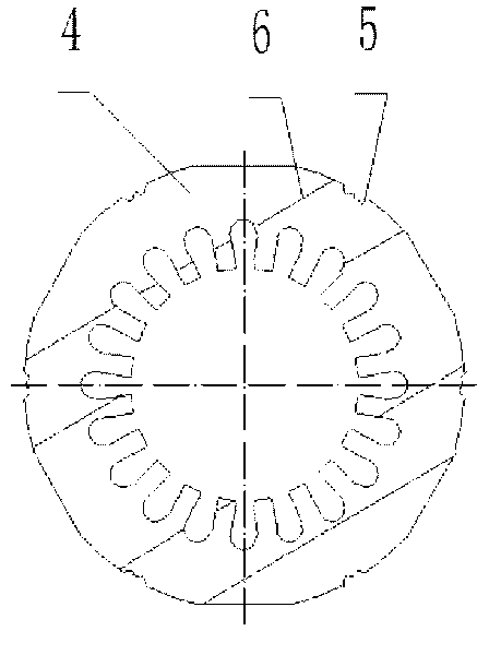 Directional punching shear and processing method for iron core pieces of stator and rotor of rotary motor