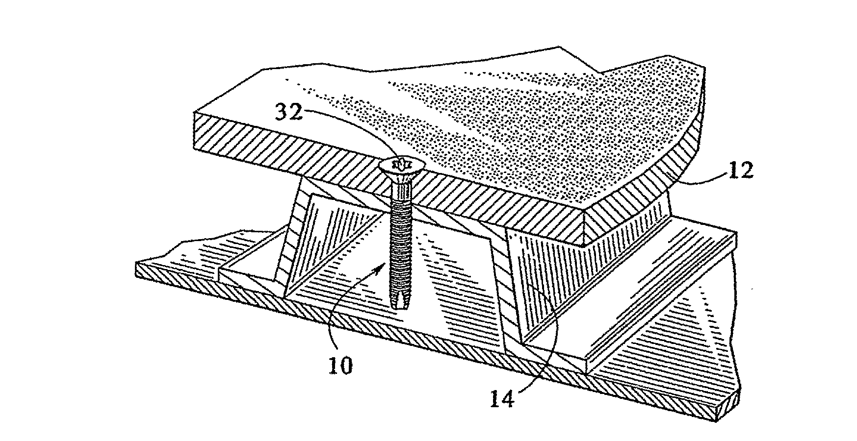 High angle screw fastener