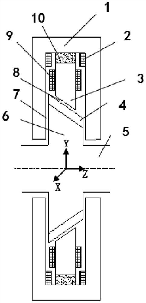 A permanent magnetic bias magnetic suspension bearing