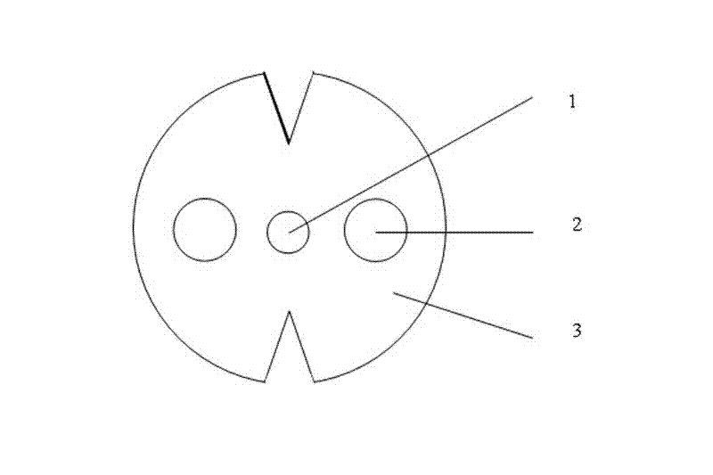 Circular rubber-covered-wire optical cable and manufacturing method thereof