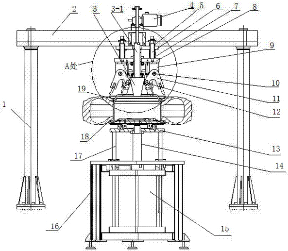 A tire press machine