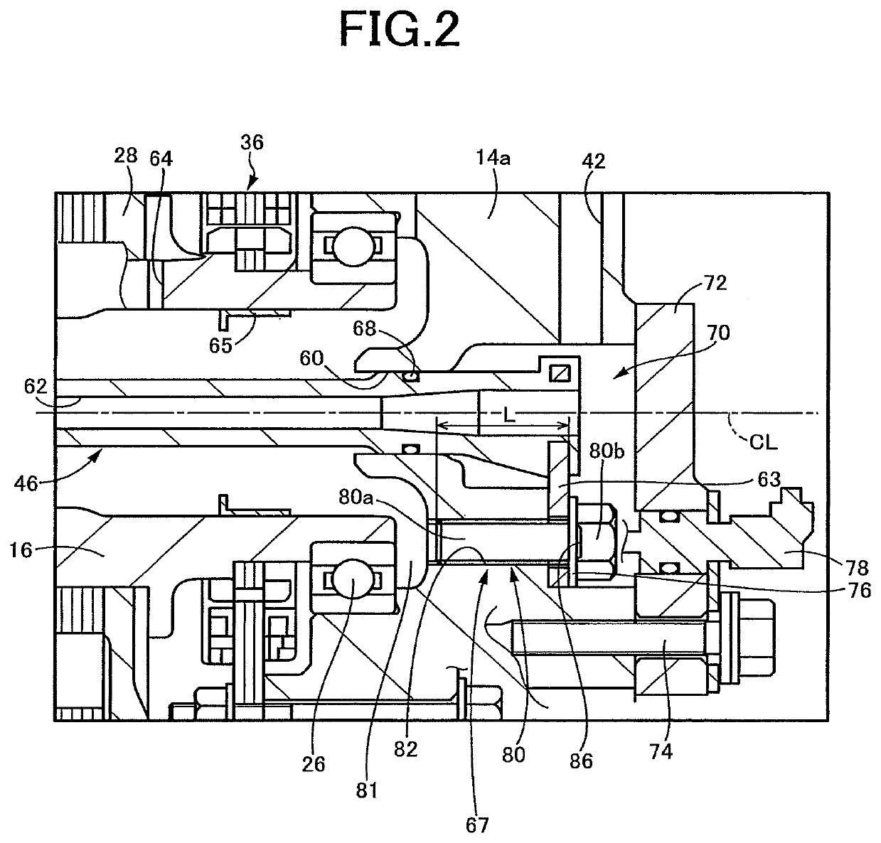 Lubrication mechanism for bearing of vehicle electric motor