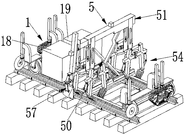 Automatic stone moving and discharging multifunctional device