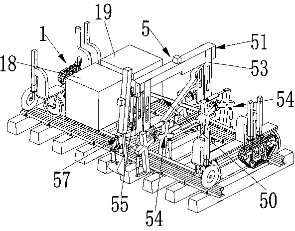 Automatic stone moving and discharging multifunctional device