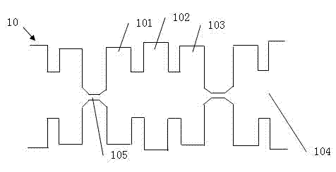 Double-layer ITO (indium tin oxide) wiring structure